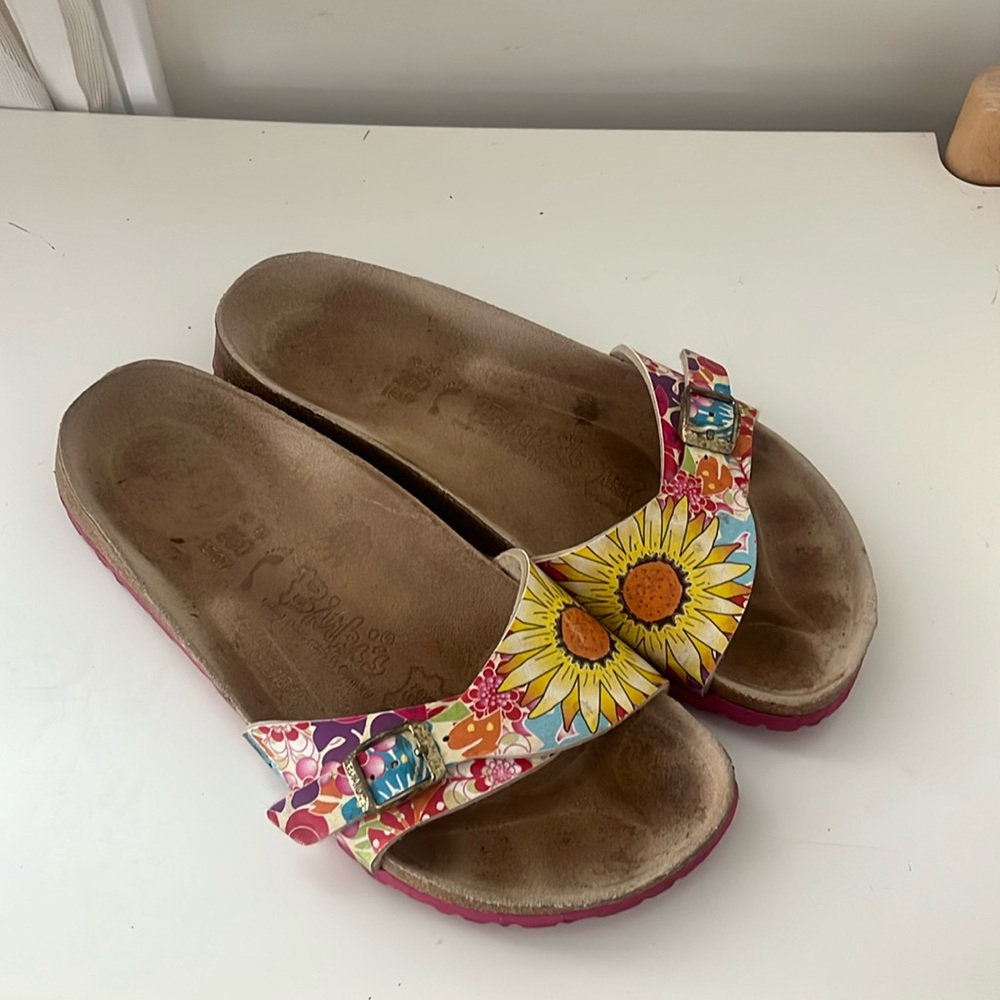 EUC Sunflower Birkis by Birkenstock
